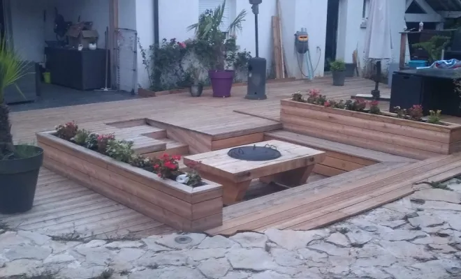 Création d'une terrasse en bois sur mesure à Izernore, Oyonnax, Maxime Charpente et Fils